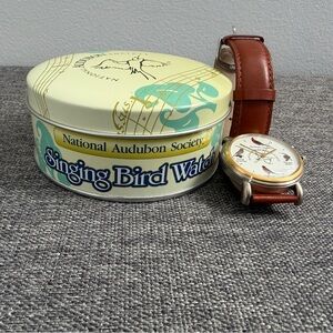 National Audubon Society Singing Bird Watch Tin Bird Sounds WORKS Cardinal Wren